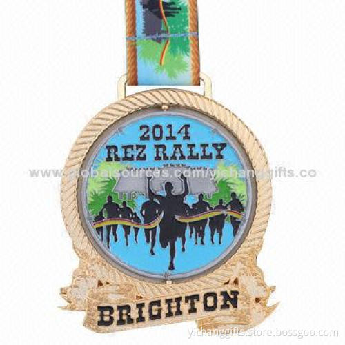 Sports Medals, Soft Enamel, with Gold, Silver or Bronze Plating, for Sports Events